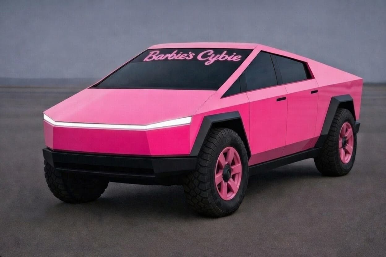 G-Force Ridez Barbie's Cybie — hot pink Cybertruck with pink wheels